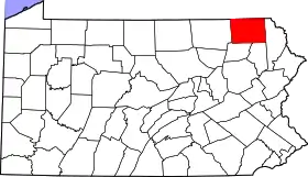 Localisation de Comté de Susquehanna(Susquehanna County)