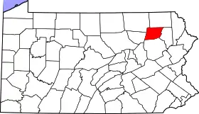 Localisation de Comté de Wyoming(Wyoming County)