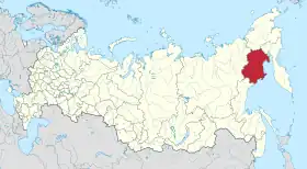 Localisation de Oblast de Magadan