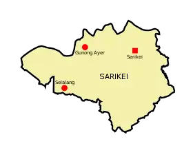 Localisation de District de Sarikei