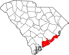 Localisation de Comté de Charleston(Charleston County)