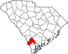 Localisation de Comté de Hampton(Hampton County)