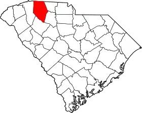 Localisation de Comté de Spartanburg(Spartanburg County)