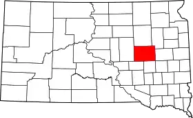 Localisation de Comté de Beadle(en) Beadle County