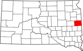 Localisation de Comté de Brookings(en) Brookings County