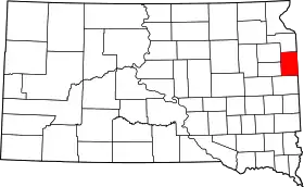 Localisation de Comté de Deuel(en) Deuel County