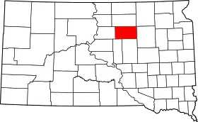 Localisation de Comté de Faulk(Faulk County)