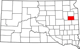 Localisation de Comté de Hamlin(Hamlin County)