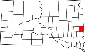 Localisation de Comté de Moody(Moody County)