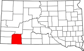 Localisation de Comté d'Oglala Lakota(Oglala Lakota County)