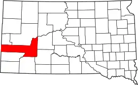 Localisation de Comté de Pennington(en) Pennington County