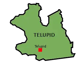 Localisation de District de Telupid