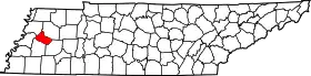 Localisation de Comté de Crockett(Crockett County)