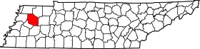 Localisation de Comté de Gibson(Gibson County)