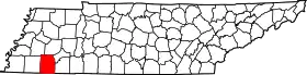 Localisation de Comté de Hardeman(Hardeman County)