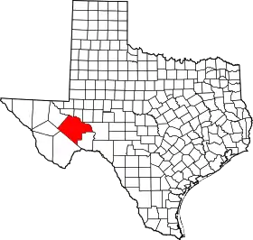 Localisation de Comté de Pecos(en) Pecos County
