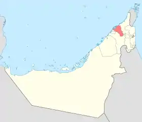 Localisation de Oumm al Qaïwaïn