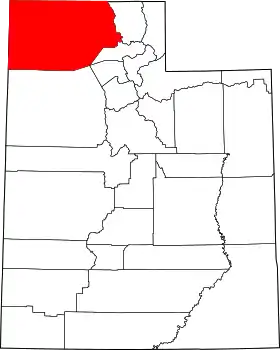 Localisation de Comté de Box Elder(Box Elder County)