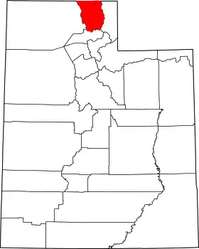 Localisation de Comté de Cache(Cache County)