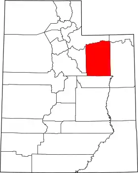 Localisation de Comté de Duchesne(Duchesne County)