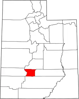 Localisation de Comté de Piute(Piute County)