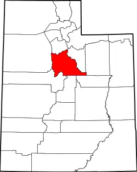 Localisation de Comté d’Utah(Utah County)