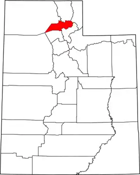 Localisation de Comté de Weber(Weber County)