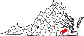 Localisation de Comté de Sussex