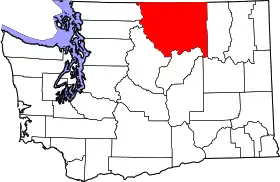 Localisation de Comté d'Okanogan(en) Okanogan County