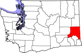 Localisation de Comté de Whitman(Whitman County)