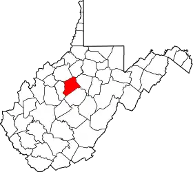 Localisation de Comté de Gilmer(Gilmer County)