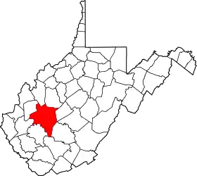 Localisation de Comté de Kanawha(Kanawha County)