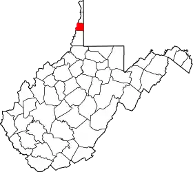 Localisation de Comté d'Ohio(Ohio County)
