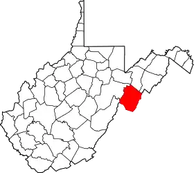 Localisation de Comté de Pendleton(Pendleton County)