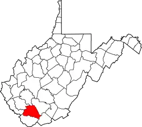 Localisation de Comté de Wyoming(Wyoming County)