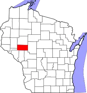 Localisation de Comté d'Eau Claire(Eau Claire County)