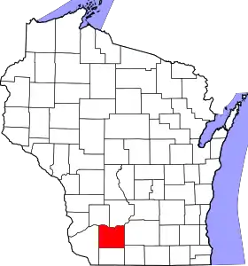 Localisation de Comté d’Iowa(Iowa County)