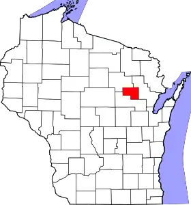 Localisation de Comté de Menominee(Menominee County)