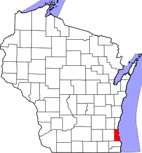 Localisation de Comté de Milwaukee(Milwaukee County)