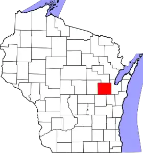 Localisation de Comté d'Outagamie(Outagamie County)