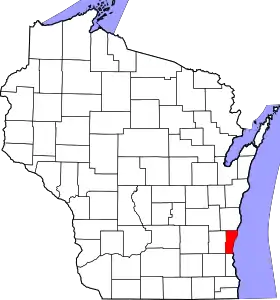 Localisation de Comté d'Ozaukee(Ozaukee County)