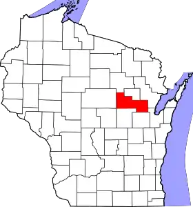 Localisation de Comté de Shawano(Shawano County)