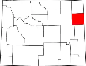 Localisation de Comté de Weston(Weston County)