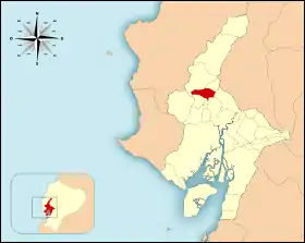 Localisation de Canton de Santa Lucía