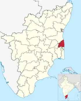 Localisation de District de Mayiladuthurai