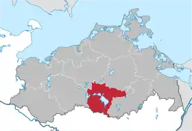 Localisation de Arrondissement de Müritz