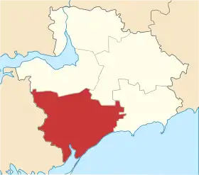 Localisation de Raïon de Melitopol