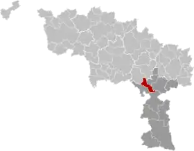 Localisation de Merbes-le-Château