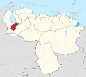Localisation de État de Mérida