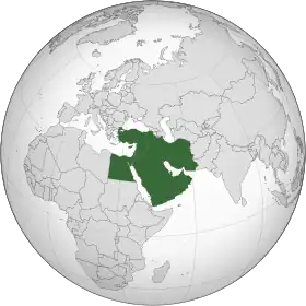 carte : Moyen-Orient